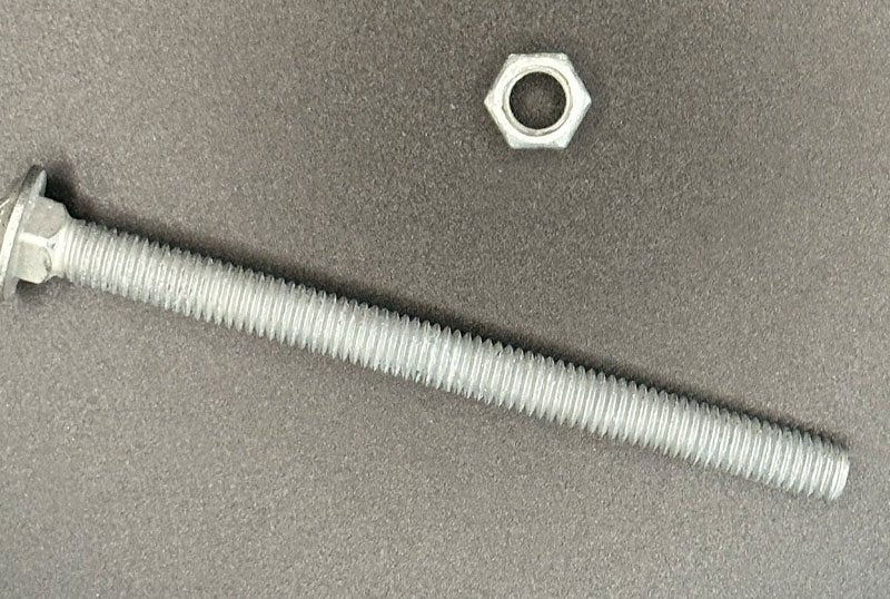 3/8" x 5" Carriage Head Bolt & Nut