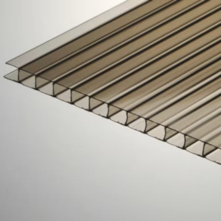 8MM Bronze Twin Wall Polycarbonate Panels 24" x 57" RVCB-1001