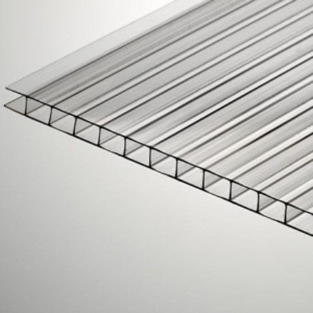 8MM Clear Twin Wall Polycarbonate Panels 24" x 57" RVCV-1002