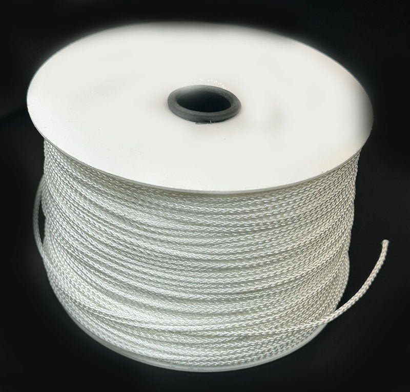 1/8" x 1000' Roll of White Curtain Rope