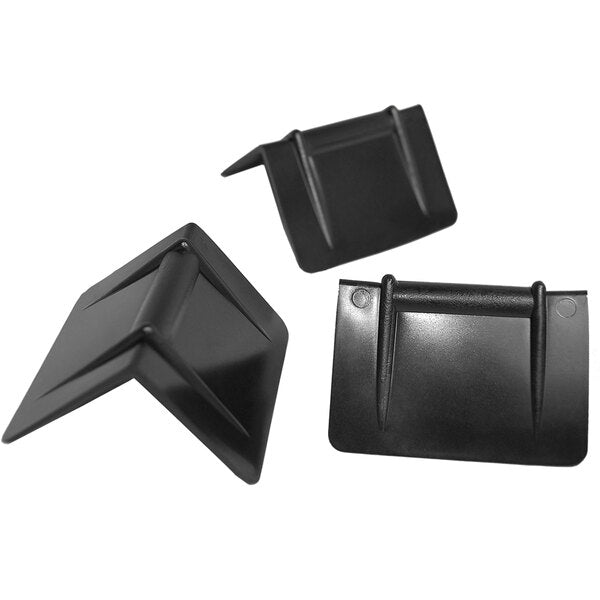 1-3/4" x 2-1/2" Black Corner Protectors  HWBE-1103