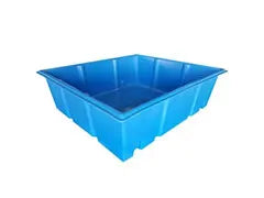300 Gallon Plastic Aquaponics Grow Bed Tray(Blue)