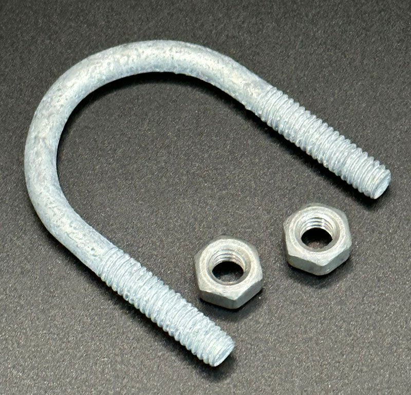 1/4" x 2-1/4" Galvanized "U" Bolt with Nuts