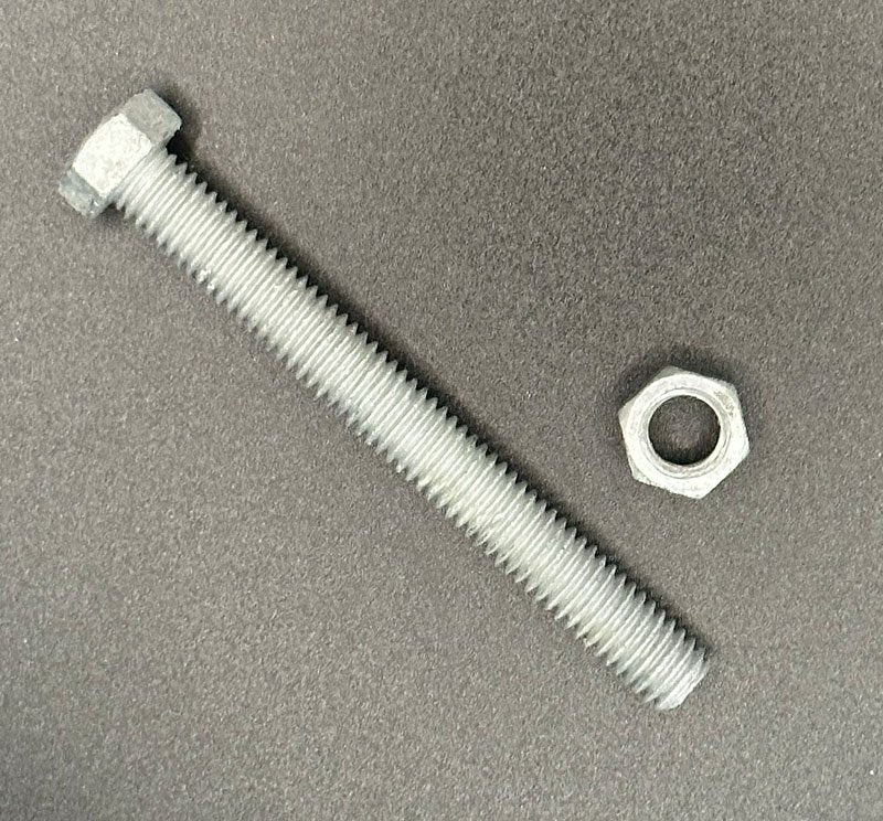 3/8" x 3" Galvanized Hex Bolt & Nut