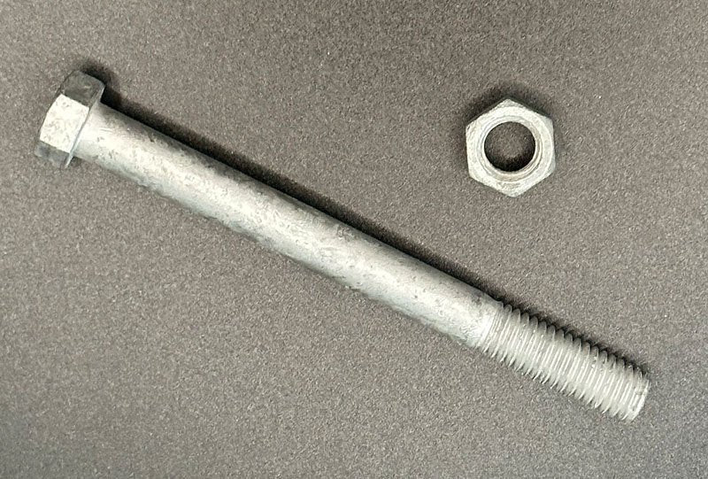 3/8" x 4" Galvanized Hex Bolt & Nut