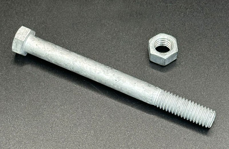 3/8" x 4" Galvanized Hex Bolt & Nut