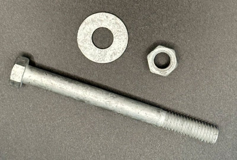 3/8" x 4" Galvanized Hex Bolt, Nut & Washer