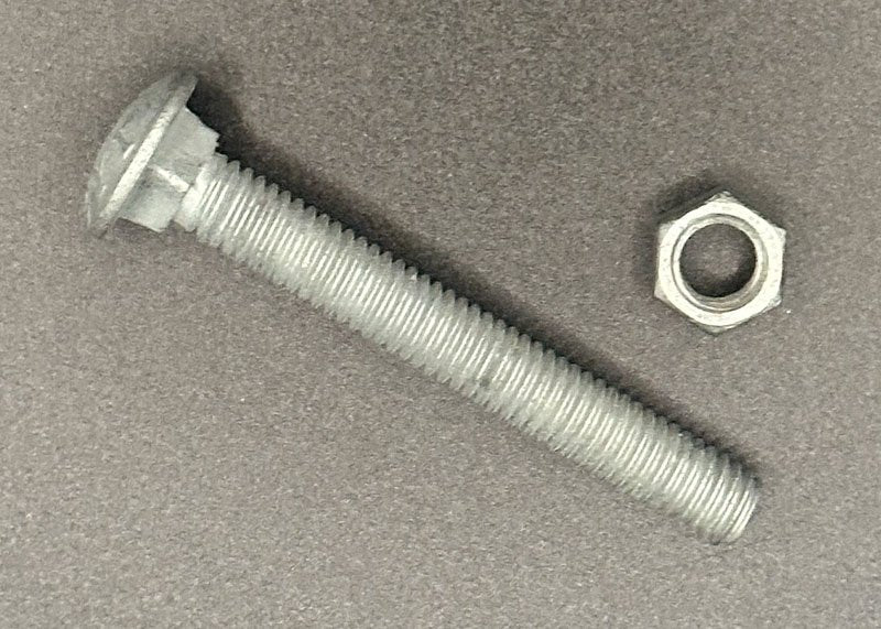 3/8" x 4" Carriage Head Bolt & Nut
