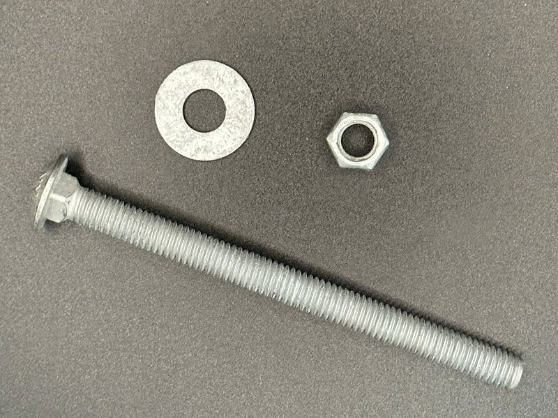 3/8" x 5" Carriage Head Bolt, Nut & Washer
