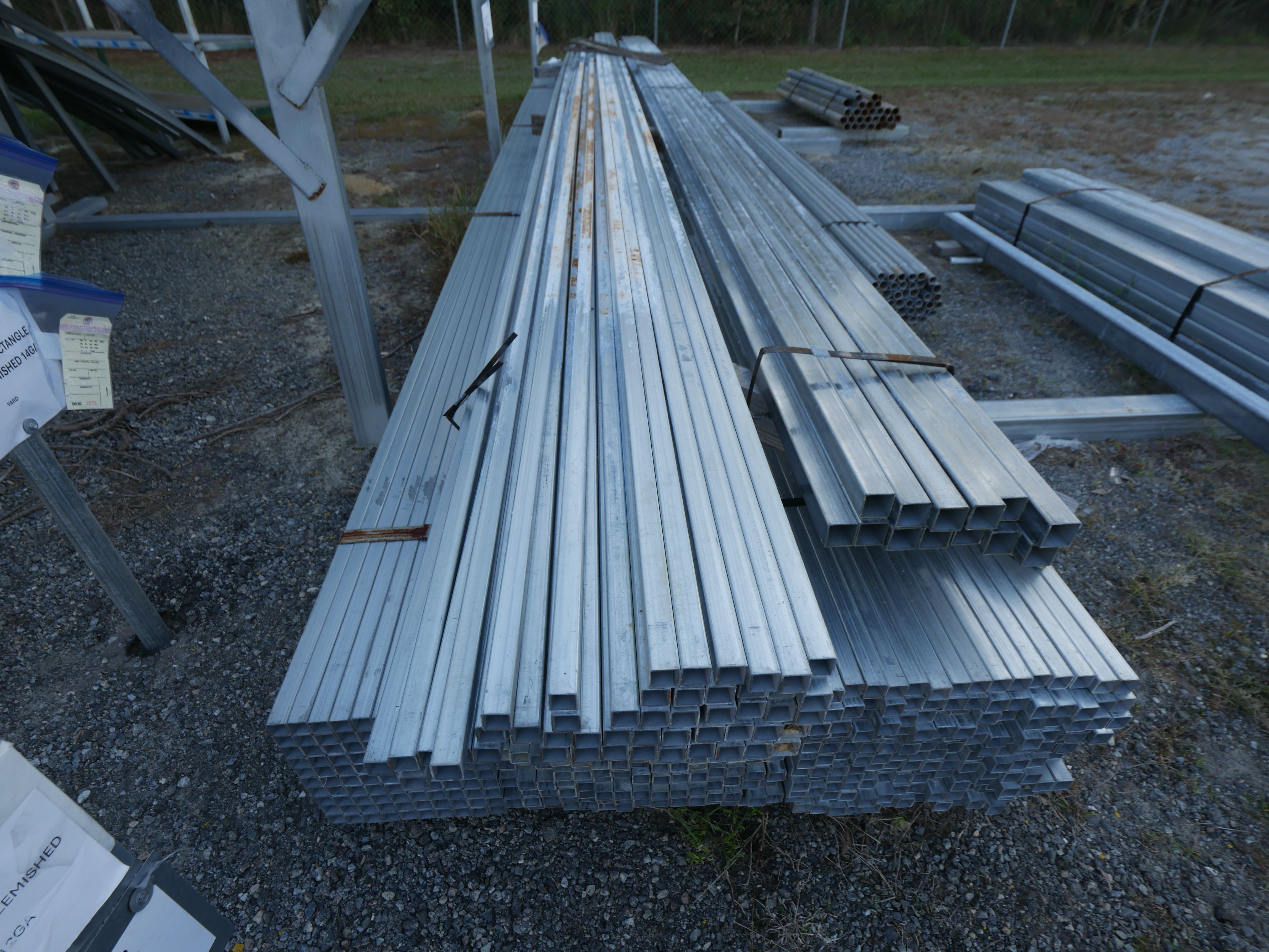 1-1/2" x 1-1/2" x 292" Square Tubing 14 GA - Surface Oxidation