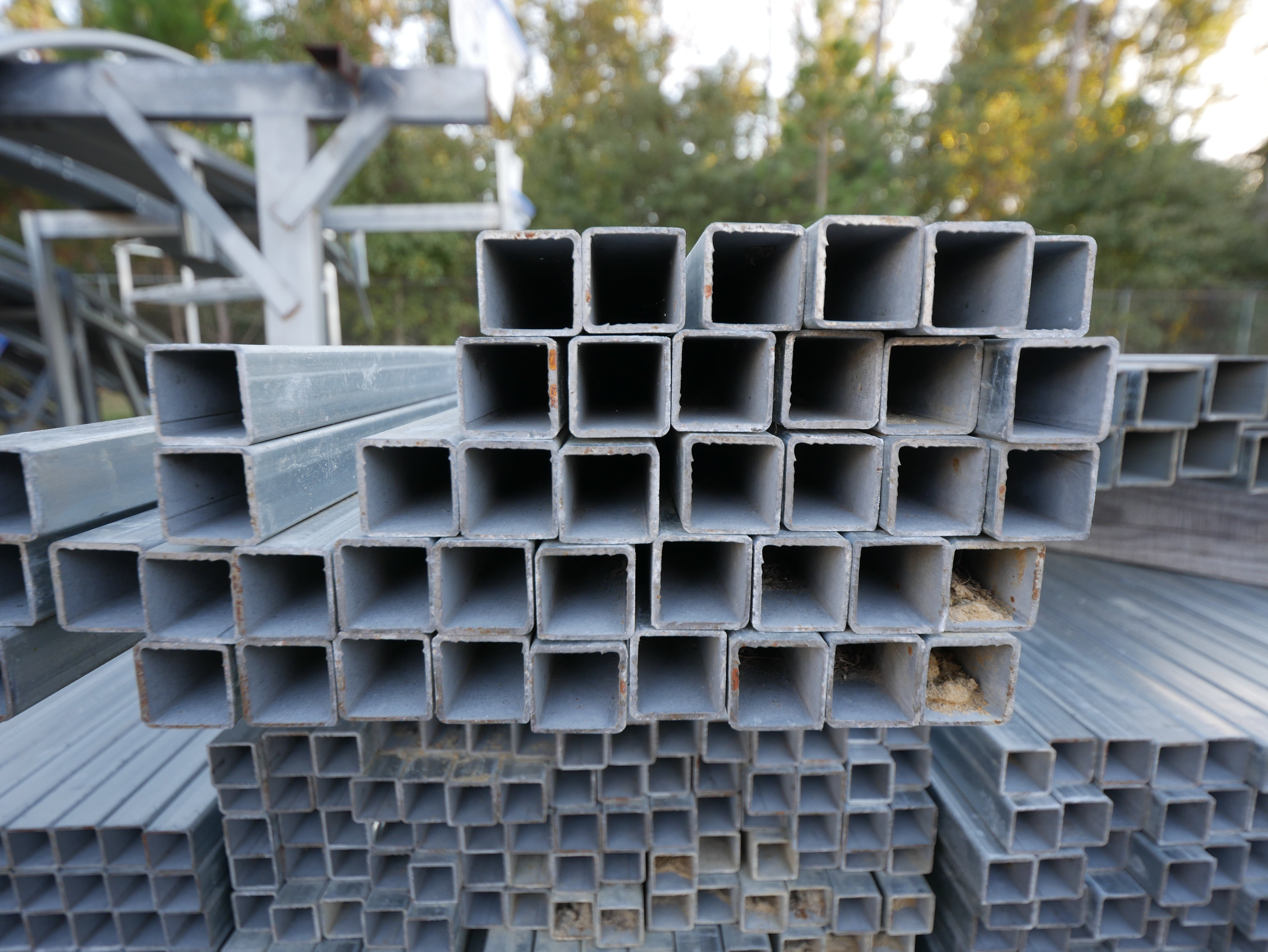 1-1/2" x 1-1/2" x 292" Square Tubing 14 GA - Surface Oxidation