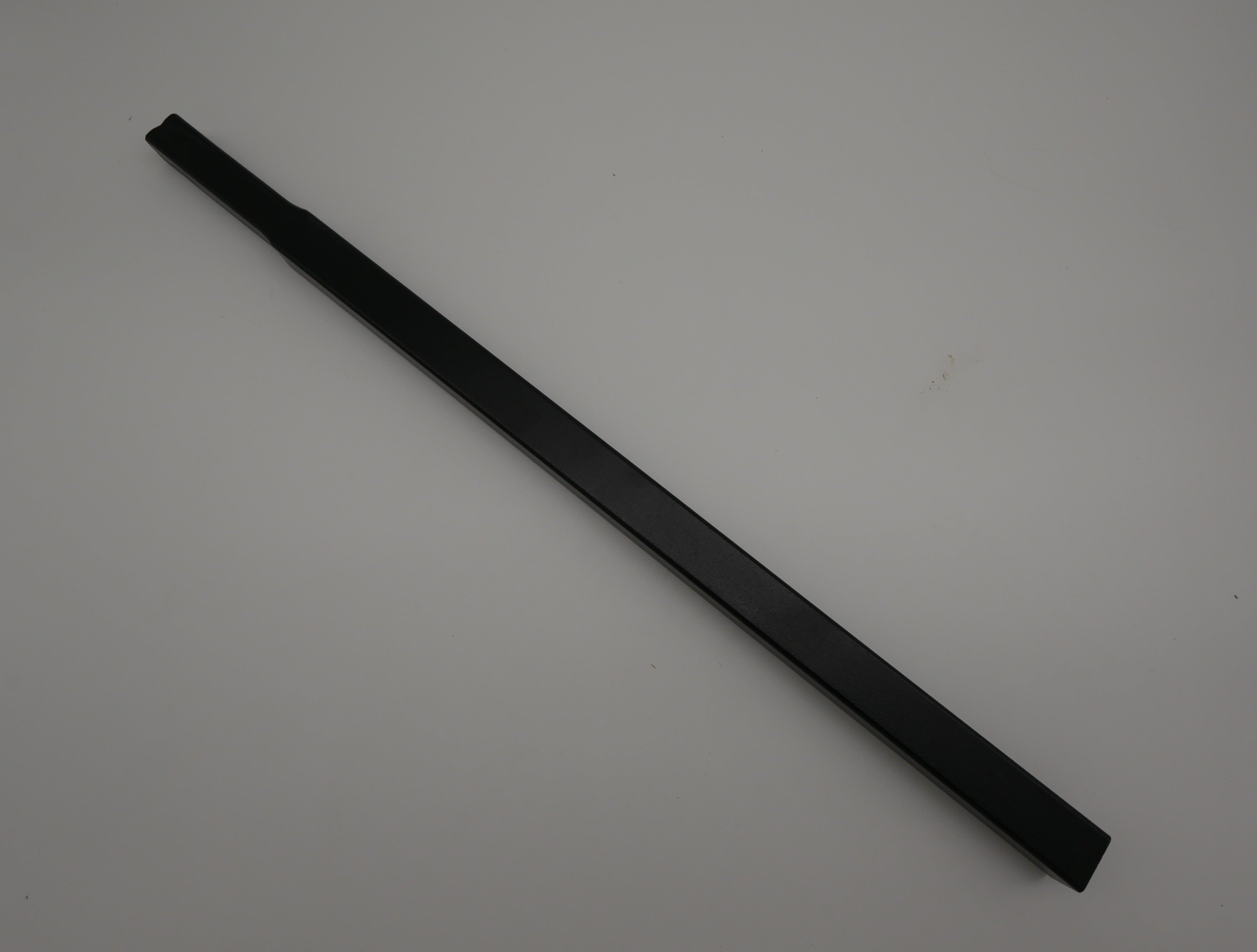 1" x 1" x 17-3/4" Aluminum Tubing with Swage - Black