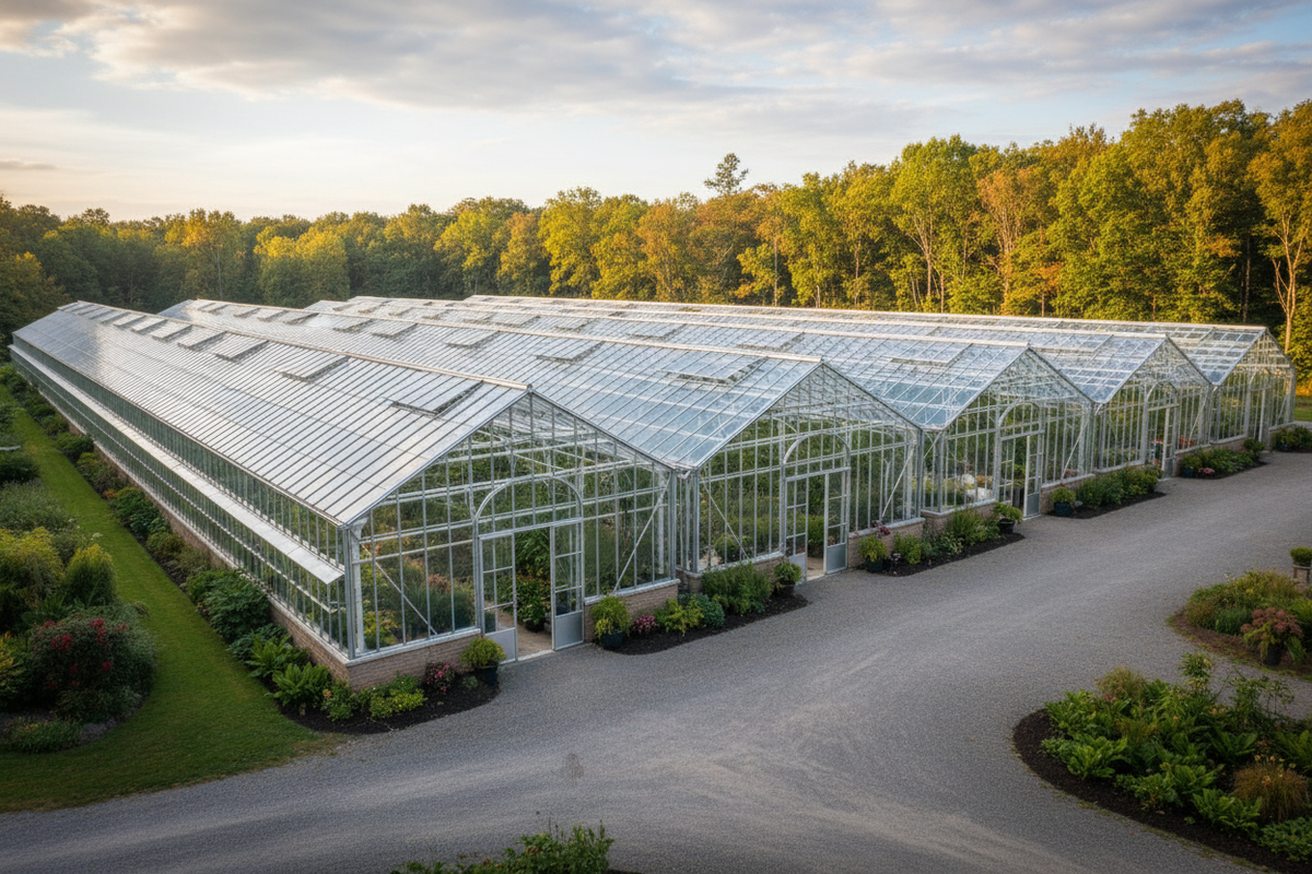 Industrial commercial greenhouse